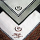 Handkerchiefs men's Luxury embroidered Monogram Monogram. Handkerchiefs. mybroidery. Online shopping on My Livemaster.  Фото №2