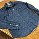 Заказать Винтаж: 44-46 LEVI’S Рубашка хлопковая женская Цвет синий. VINTAGE (Светлана). Ярмарка Мастеров. . Рубашки винтажные Фото №3