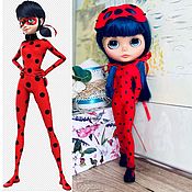 Кукла блайз кастом custom Blythe в образе Barbie Барби