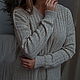 Pullovers: 100%linen 'oversize' Track on reps'. Pullover Sweaters. Exclusive linen jersey from Elena. My Livemaster. Фото №6