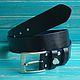 Leather belt men's Indigital. Straps. MnogoSnega. Online shopping on My Livemaster.  Фото №2