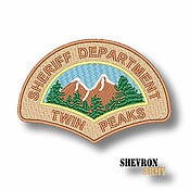 Материалы для творчества handmade. Livemaster - original item Cool patch on the clothes of the Twin Peaks Sheriff`s Department. Handmade.