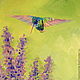 Order Oil painting on canvas. Lavender Hummingbird. Painting gallery of Metsenatova Val. Livemaster. . Pictures Фото №3