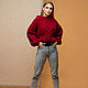 Order Maroon ruban sweater. SHAPAR - knitting clothes. Livemaster. . Sweaters Фото №3