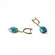 Green agate earrings, large earrings with green stone. Earrings. Irina Moro. Online shopping on My Livemaster.  Фото №2