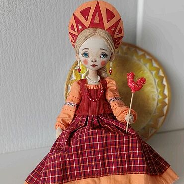 Куклы и игрушки ручной работы. Ярмарка Мастеров - ручная работа Текстильная кукла Марфуша. Handmade.