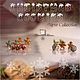 Серьги-пусеты «Christmas cookies. Snowflakes», S925. Серьги-пусеты. Дизайн-студия «Среды» Хаврониной М.. Интернет-магазин Ярмарка Мастеров.  Фото №2