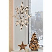Дизайн и реклама handmade. Livemaster - original item Wooden Christmas Star Christmas New Year Decor for Home. Handmade.