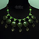Necklace greenish (527) designer jewelry. Necklace. Svetlana Parenkova (parenkova). My Livemaster. Фото №6