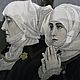 Винтаж: Старинный гобелен картина Rameaux шёлк Францияя. Картины винтажные. Антиквариат и винтаж из Франции. Ярмарка Мастеров.  Фото №4
