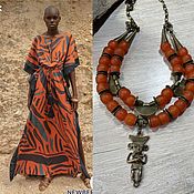 Украшения handmade. Livemaster - original item Peru Necklace with African glass. Handmade.