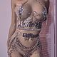 Transparent corset with rhinestones and stones. Harness for role-playing games. no_shame_baby. Ярмарка Мастеров.  Фото №5