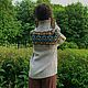 Merino grey Women's Jacquard sweater, Lopapeisa. Sweaters. Dobryy_vyaz. My Livemaster. Фото №5