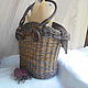 Braided bag chocolate. Basket. paperchest (paperchest). Online shopping on My Livemaster.  Фото №2