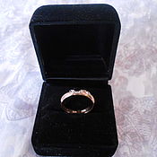 Шикарный женский перстень с оранжевым сапфиром