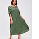 Легкое летнее бохо платье болотного цвета больших размеров. Платья. Boho chic. Ярмарка Мастеров.  Фото №5