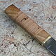 Knife 'Samurai' Tanto h12mf birch bark nut. Knives. Artesaos e Fortuna. My Livemaster. Фото №4