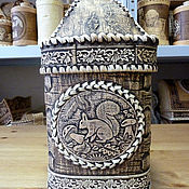 Для дома и интерьера handmade. Livemaster - original item Box of birch bark Terem average. Turtle bark. Handmade.