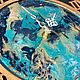 Настенные часы «Морское буйство». Часы классические. Uva Art (Надя и Жанна). Ярмарка Мастеров.  Фото №6