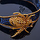 A rim with a precious golden beetle. Headband. N_Belokon_jewelry. My Livemaster. Фото №4