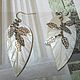 Винтаж: Серьги из натурального перламутра. Серьги винтажные. Vintage&style. Ярмарка Мастеров.  Фото №4