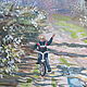 Oil painting 'April in the village.'. Pictures. Fine Art for Joy. My Livemaster. Фото №6