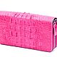 Заказать Клатч из кожи крокодила на двух молниях IMA0002F1. CrocShop товары из экзотической кожи. Ярмарка Мастеров. . Кошельки Фото №3