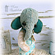 Elephant Blue. Stuffed Toys. Sweet-sweet home. Online shopping on My Livemaster.  Фото №2