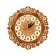 Reloj de pared de madera medio 'Margaritas' D25. Art.40020, Watch, Tomsk,  Фото №1