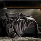 Tencel bed linen in black shade, euro, Bedding sets, Cheboksary,  Фото №1