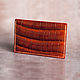 Copy of Copy of business card Holder crocodile leather, Business card holders, Moscow,  Фото №1