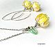 Кулон-подвеска лэмпворк "Lotus Flower" Муранское стекло,  Swarovski. Подвеска. Farfalla Design by Olga Kadaner. Ярмарка Мастеров.  Фото №4