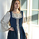 Dress Medieval blue, ethno boho middle ages, Suits, Anapa,  Фото №1