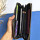 Zippered leather wallet, travel organizer, Jaguars. Organizer. Marfa's Painting. Online shopping on My Livemaster.  Фото №2