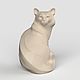 3D модель STL файл для 3д печати и ЧПУ Кот сидит. Шаблоны для резки. 3dprint-models. Интернет-магазин Ярмарка Мастеров.  Фото №2