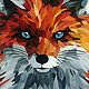 Мозаика "The Fox". Автор: Татьяна Зубкова. Картины. Артель Свободных Мозаичистов. Интернет-магазин Ярмарка Мастеров.  Фото №2