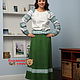 Skirt wool green. Skirts. Slavyanskie uzory. Online shopping on My Livemaster.  Фото №2