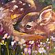 Ciervos pintura al óleo de ciervos, ciervos Bambi. Pictures. Regina Kuyukova. My Livemaster. Фото №4
