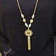 Necklace with pendant 'Dime' (quartz, vintage). Necklace. Pani Kratova (panikratova). My Livemaster. Фото №6