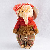 Куклы и игрушки handmade. Livemaster - original item Teddy elephant. Handmade.