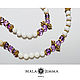 Martha beads with amethysts, Necklace, Magnitogorsk,  Фото №1