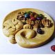 Мини тарелка "Спящий кот". Тарелки. EkaterinaKobtseva_wooddecor. Интернет-магазин Ярмарка Мастеров.  Фото №2