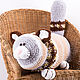 Заказать ВЯЗАНАЯ ПОДУШКА "КОТ "ОБЖОРИК"  котоподушка. Gala  Devi crochet design ВЯЗАНИЕ. Ярмарка Мастеров. . Подушки Фото №3
