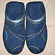 Men's felted Slippers Color geometry-2. Slippers. MMwool (marinamol). My Livemaster. Фото №6