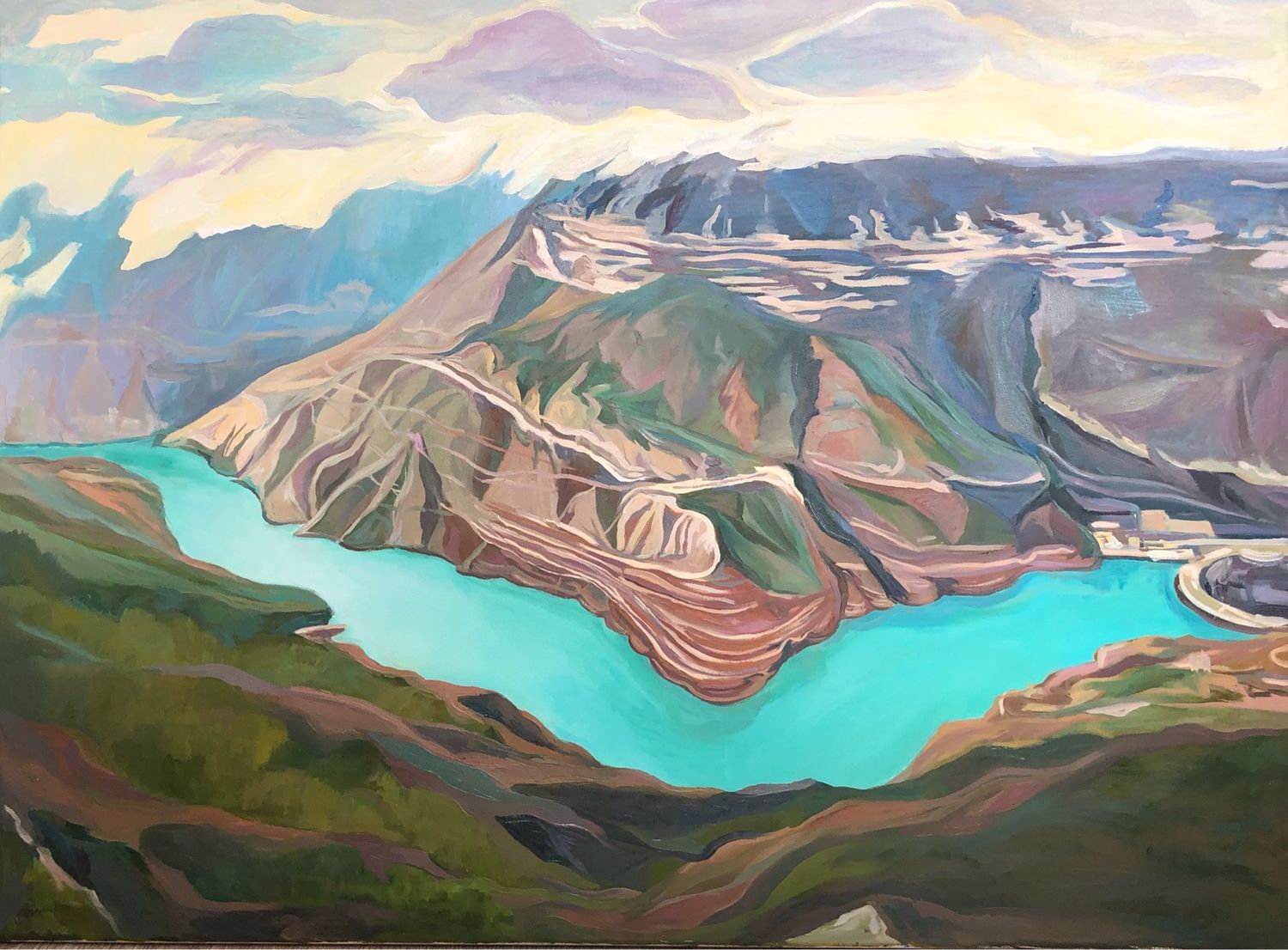 сулакский каньон картина