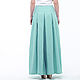 Mint skirt-trousers made of 100% linen. Skirts. etnoart. My Livemaster. Фото №6