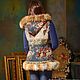 Vest of tapestry fabric with fox fur (GN000 / 70). Vests. Olga Lavrenteva. My Livemaster. Фото №4