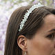 Wedding headband bridesmaid dresses with transparent beads, Bridal Tiara, Moscow,  Фото №1