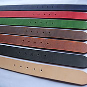 Straps: Leather belt 35 mm