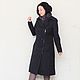 Women's trench coat Steel blue, cotton, Raincoats and Trench Coats, Ekaterinburg,  Фото №1